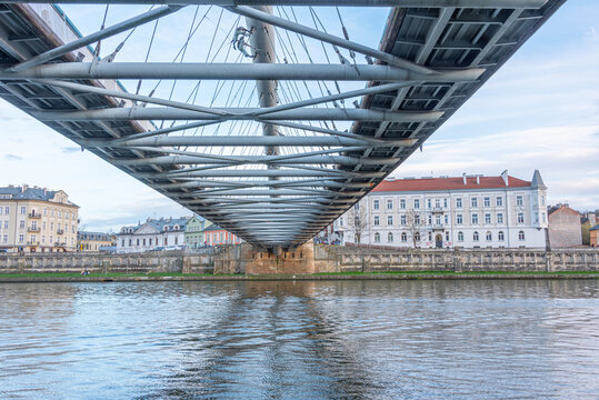 Father Bernatek???s Bridge in Polish town Krakow