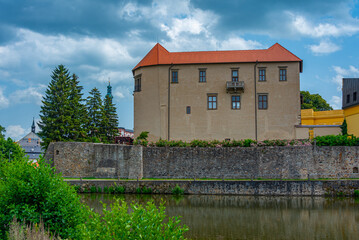 Fototapeta premium View of beautiful Polna castle in Czech republic