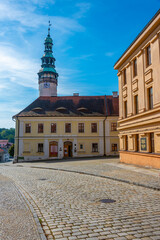 Obraz premium Chodovsky hrad castle and museum of chodsko in Domazlice, Czech