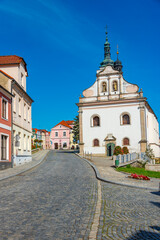 Obraz premium Saint Peter and Paul church in Horsovsky Tyn, Czech republic