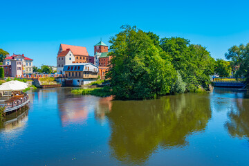 Obraz premium Summer day at Darlowo castle - Castle of the Dukes of Pomerania
