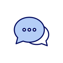 Chat icon vector. speech bubble sign and symbol. comment icon. message