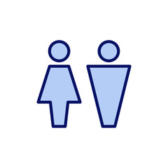 Man and woman icon vector. male and female sign and symbol. Girls and boys