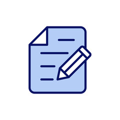 Note icon vector. notepad sign and symbol