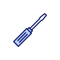 Screwdriver icon vector.tools sign and symbol