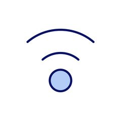 Wifi icon vector. signal sign and symbol. Wireless  icon