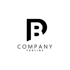 initial letter BP logo design vector