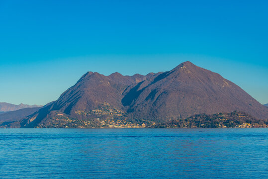 Sasso del Ferro mountain at Lago Maggiore in Italy