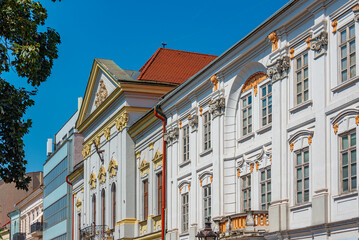Obraz premium Historical houses in the old town of Kosice, Slovakia
