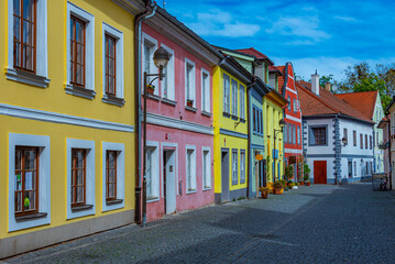 Fototapeta premium Panska street in Czech town Ceske Budejovice