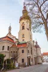 Fototapeta premium All Saints church in Polish town Pszczyna