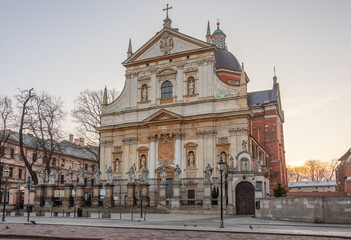 Obraz premium Saints Peter and Paul Church in Krakow/Cracow, Poland.