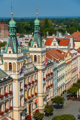 Historical town hall at Pernstynske namesti in Pardubice, Czech