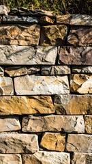 Close-up view of a stone wall (1)