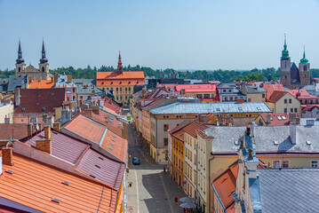 Obraz premium Skyline of Czech town Jihlava