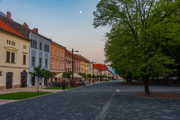 Fototapeta premium Colourful houses on the main square in Levoca, Slovakia