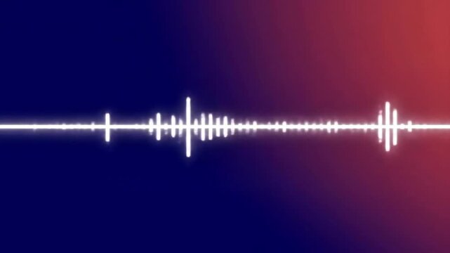 Abstract Audio Waveform Visualization with Vibrant Gradients A Modern Representation of Sound Energy for Music Production, Sound Design, and Technological Innovation in Digital Media