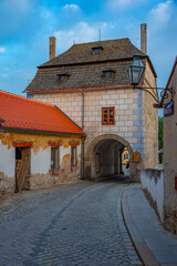 Obraz premium Upper gate at Telc in Czech republic