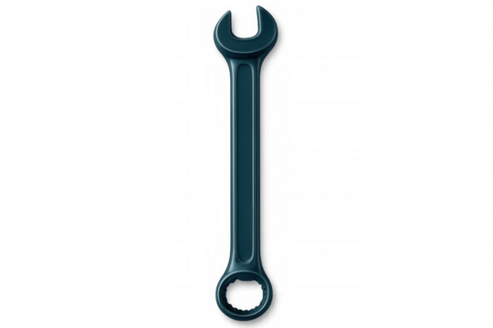 Photorealistic 3d rendering of a blue wrench, isolated on a transparent background, perfect for various projects - Powered by Adobe