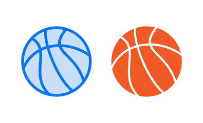 Obraz premium Basketball icon vector illustration. Basketball ball sign and symbol