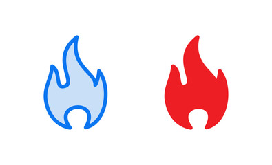Fire icon vector illustration. fire sign and symbol