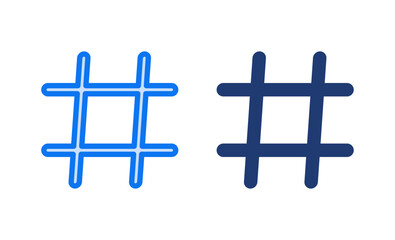 Hashtag icon vector illustration. hashtag sign and symbol