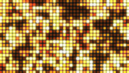 Obraz premium Glowing Yellow and Orange Dots Pattern
