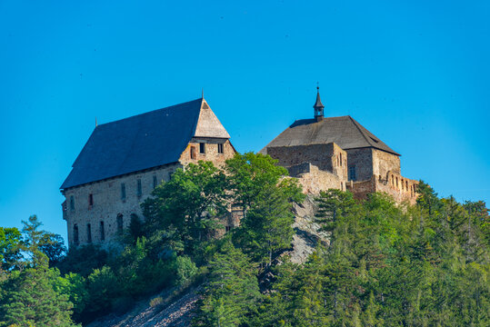 Ruins of Tocnik castle in Czech republic