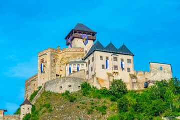 Fototapeta premium View of Trencin castle in Slovakia