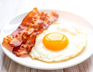 Fried egg and bacon breakfast (2)