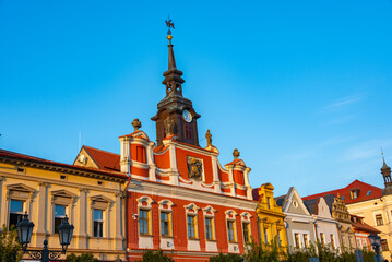 Obraz premium Colourful houses in Czech town Chrudim