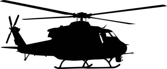 Utility military helicopter Vector Illustration

