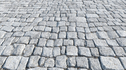 Speckled granite cobblestone texture in light gray tones arranged geometrically, perfect for clean architectural visualizations or design mockups
