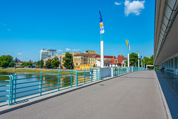 Colonnade bridge in Slovakian town Piestany