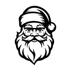 Santa Clause. Vector Design Isolated on White Background