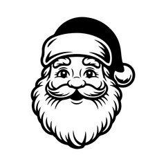Santa Clause. Vector Design Isolated on White Background