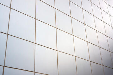 White Ceramic Tile Wall with Diagonal Grid © 코끼리 잠자는