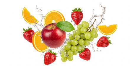 Floating Fruits Splash