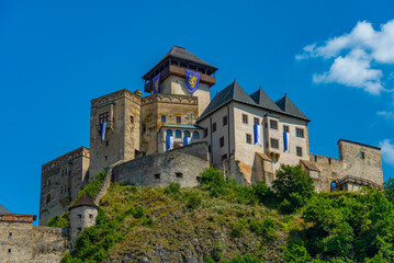 Fototapeta premium View of Trencin castle in Slovakia