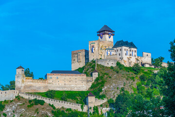 Fototapeta premium View of Trencin castle in Slovakia