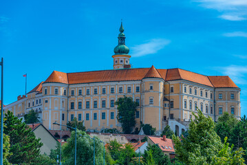 Fototapeta premium Mikulov castle viewed during a summer day, Czech republic