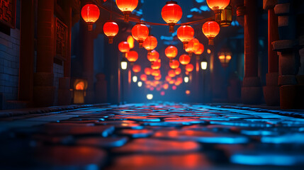 Lantern-lit Corridor