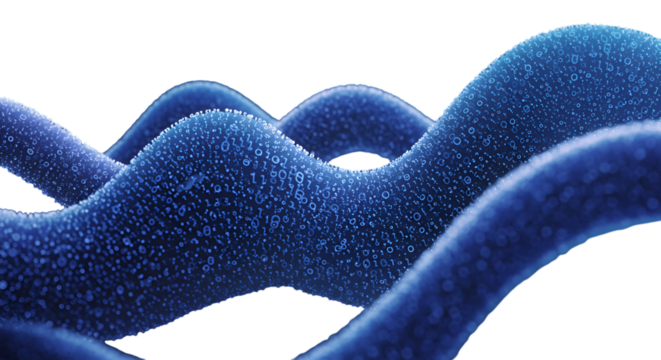 The flow of information and binary code a visual representation of digital data transmission with