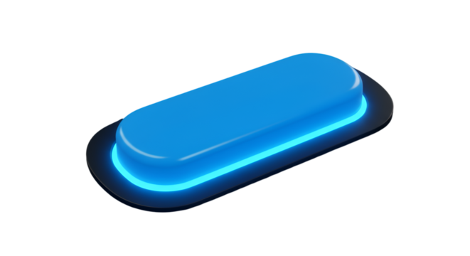 A luminous blue button pulsates softly inviting action in the digital realm a beacon of