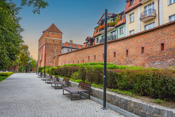 Monastery gate in Torun, Poland