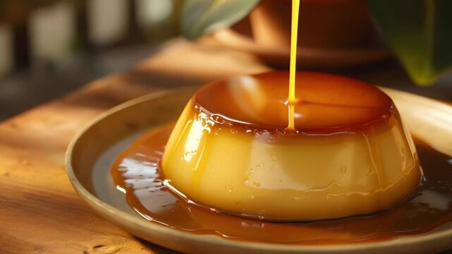 caramel pudding mockup 4K Videos