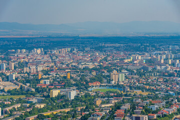 Fototapeta premium Panorama view of Kosice in Slovakia