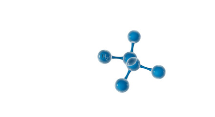 Envisioning a future powered by clean energy hydrogen molecule shining with transparency on a black