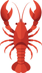 red crab isolated on white