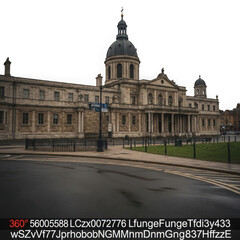 Fototapeta premium Grand architecture building isolated on transparent background transparent background